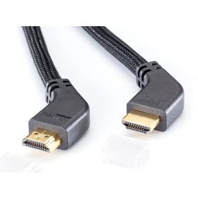   Eagle Cable DELUXE High Speed HDMI 2.0b 4K kábel döntött csatlakozóval, 0,8 m