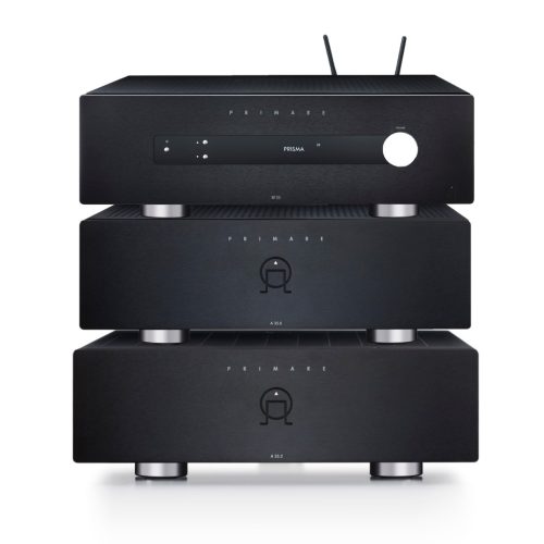 Primare SP25 + A35.8 + A35.2 - 5.1.2, 5.1.4 és 7.1.2 konfigurációkhoz, 11 csatornás házimozi előerősítő + 8 csatornás végerősítő + sztereó végerősítő szett, titánium fekete