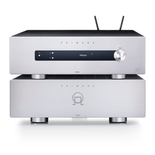 Primare SPA25 + A35.2 11 csatornás erősítéshez, 9 csatornás integrált házimozi erősítő + sztereó végerősítő szett, titánium szürke
