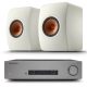 Cambridge Audio CXA81 MkII sztereó integrált erősítő + KEF LS50 Meta polcsugárzó pár, fehér