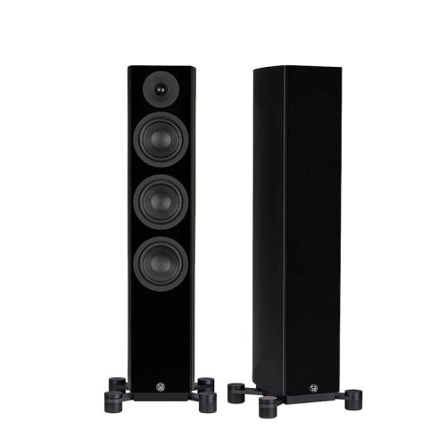 System Audio SA Legend 40.2 Silverback aktív, WiSA-képes, padlón álló négyutas zárt hangsugárzó pár, fekete
