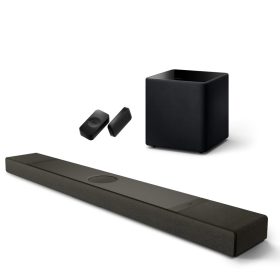   KEF XIO Soundbar (fekete) + Kube 12 mélyláda (fekete) + KW2 vezeték nélküli adapter