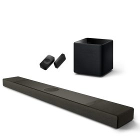   KEF XIO Soundbar (fekete) + Kube 8 mélyláda (fekete) + KW2 vezeték nélküli adapter