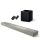 KEF XIO Soundbar (ezüst szürke) + Kube 10 mélyláda (fekete) + KW2 vezeték nélküli adapter